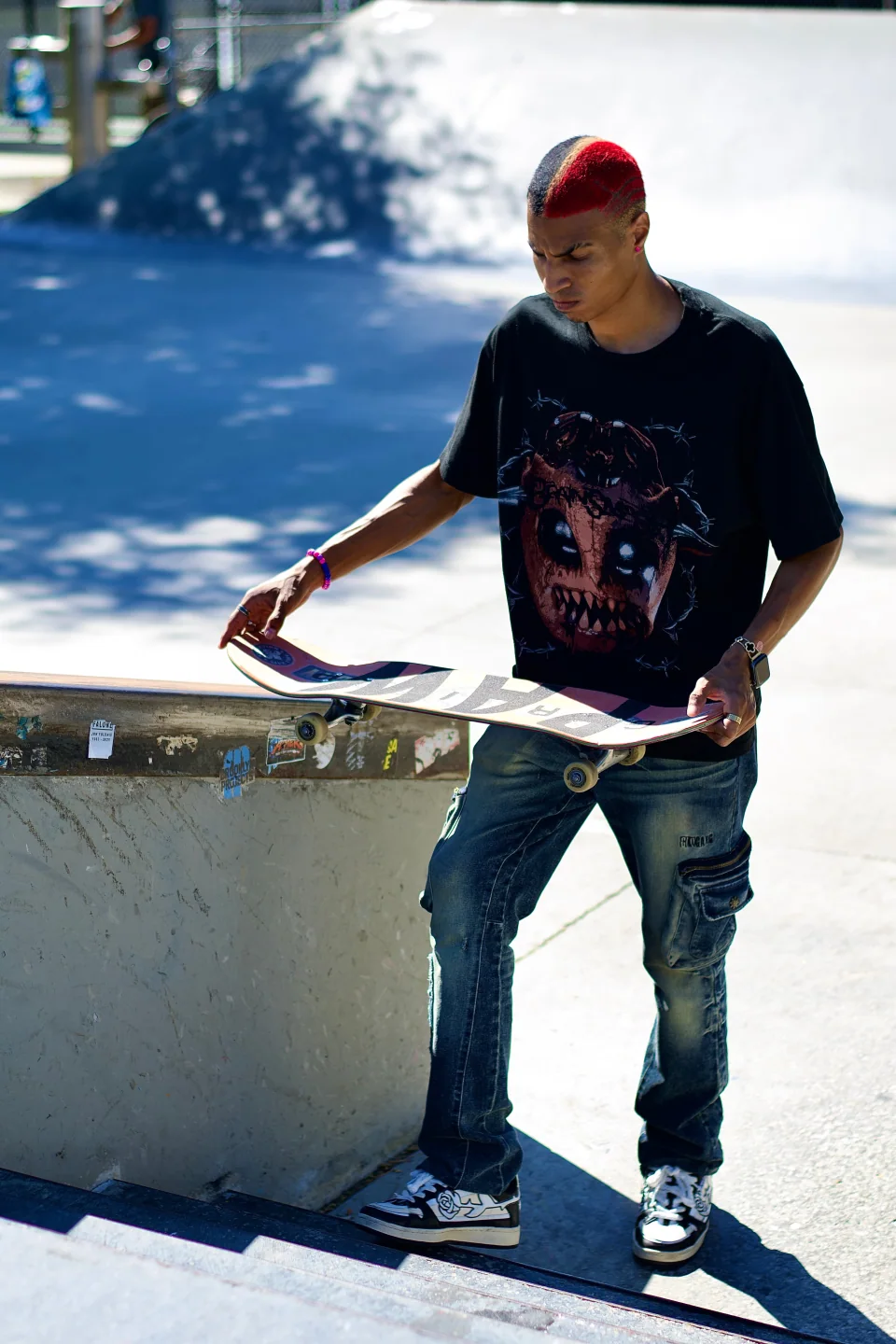 Board in hand.