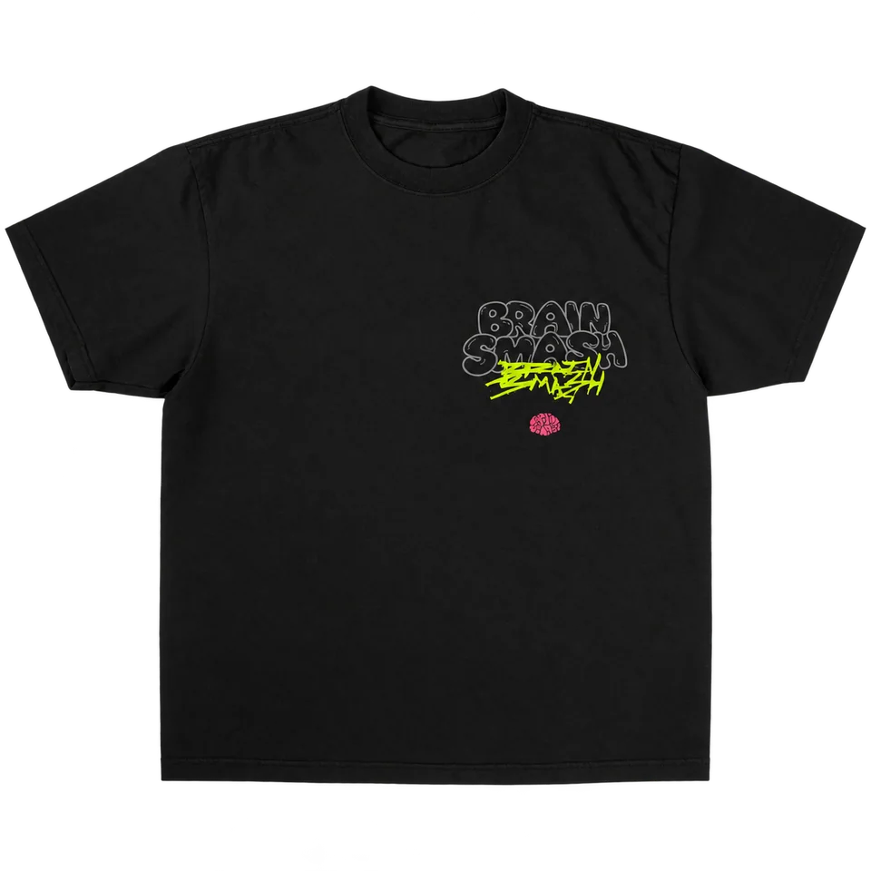 SPIKE BRAINMELT TEE — BLACK — front